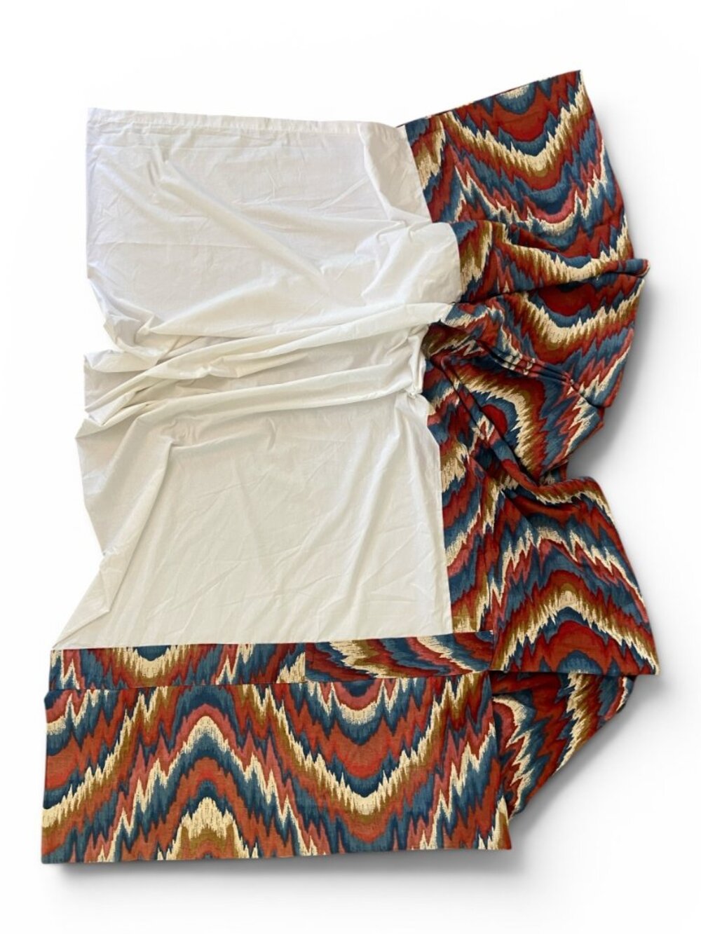 Flame Stitch Bedskirt - King